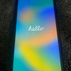 Apple iPhone with Black Frame